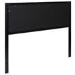 Flash Furniture Fabric Tufted Queen Metal Panel Headboard in Black