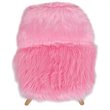 Flash Furniture Shaggy Dog Kids Playroom Chair in Light Pink