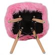 Flash Furniture Shaggy Dog Kids Playroom Chair in Light Pink