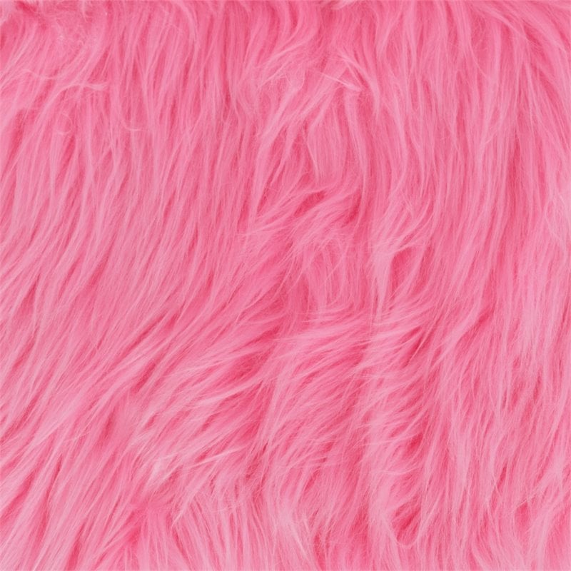 Flash Furniture Shaggy Dog Kids Playroom Chair in Light Pink