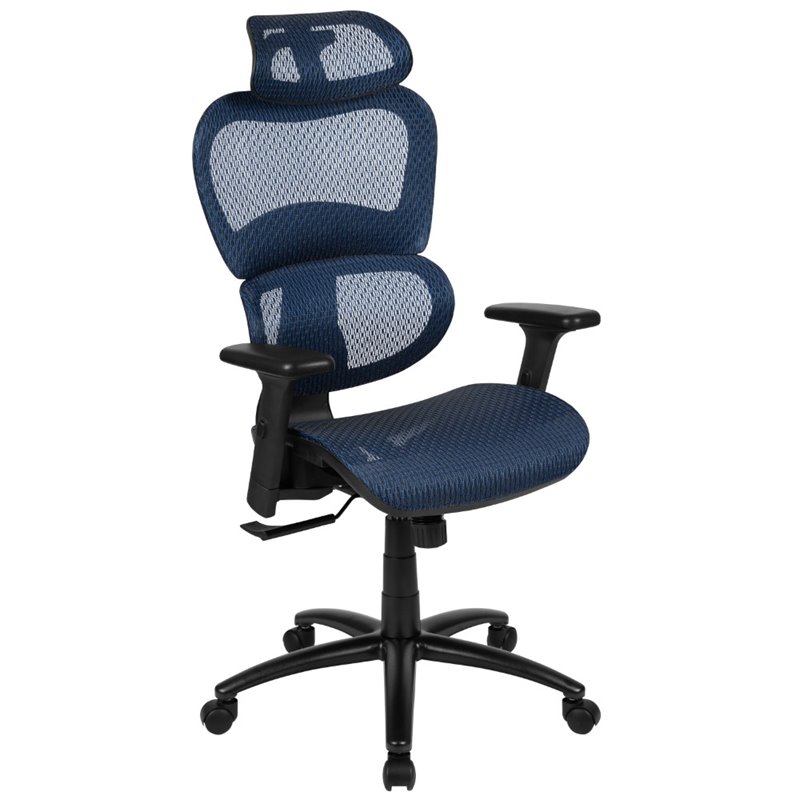 Flash Furniture High Back Ergonomic Mesh Office Swivel Chair in Blue