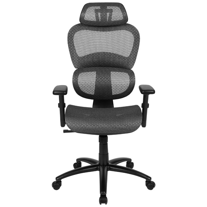 Flash Furniture High Back Ergonomic Mesh Office Swivel Chair in Gray