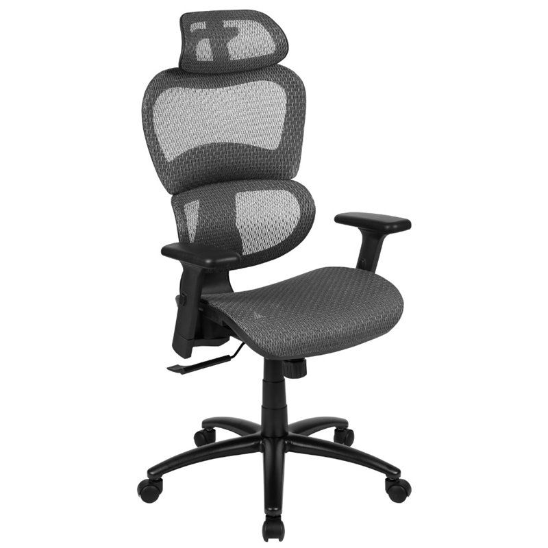 Flash Furniture High Back Ergonomic Mesh Office Swivel Chair in Gray