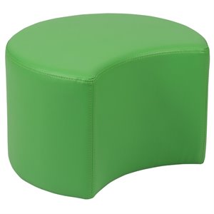 flash furniture soft vinyl collaborative moon classroom chair in green