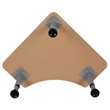 Flash Furniture Triangonal Collaborative Adjustable Student Desk in Natural