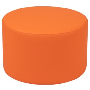 flash furniture soft vinyl collaborative circle classroom chair in orange