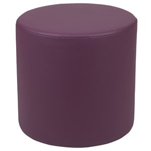 flash furniture soft vinyl collaborative circle classroom chair in purple
