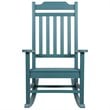 Flash Furniture Winston All-Weather Patio Rocking Chair in Teal (Set of 2)