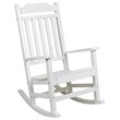 Flash Furniture Winston All-Weather Patio Rocking Chair in White (Set of 2)