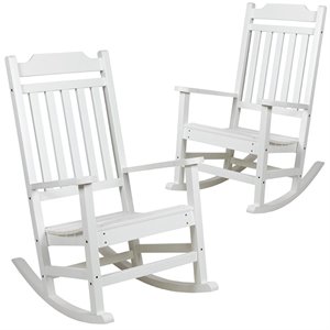 flash furniture winston all-weather patio rocking chair (set of 2)