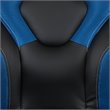 Flash Furniture Gaming Desk and Racing Swivel Chair Set in Black and Blue