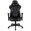 Flash Furniture X20 Leather Racing Reclining Gaming Chair in Black and Gray