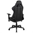 Flash Furniture X20 Leather Racing Reclining Gaming Chair in Black and Gray