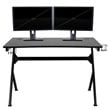 Flash Furniture Gaming Desk and Racing Swivel Chair Set in Black and Camouflage
