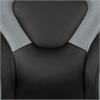 Flash Furniture Gaming Desk and Racing Swivel Chair Set in Black and Gray