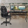 Flash Furniture Gaming Desk and Racing Swivel Chair Set in Black