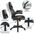 Flash Furniture Gaming Desk and Racing Swivel Chair Set in Black and Camouflage
