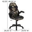 Flash Furniture Gaming Desk and Racing Swivel Chair Set in Black and Camouflage
