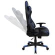 Flash Furniture Gaming Desk and Racing Reclining Chair Set in Red and Blue