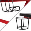 Flash Furniture Gaming Desk and Racing Reclining Chair Set in Red and Gray