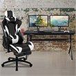 Flash Furniture Gaming Desk and Racing Reclining Chair Set in Black
