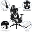 Flash Furniture Gaming Desk and Racing Reclining Chair Set in Black