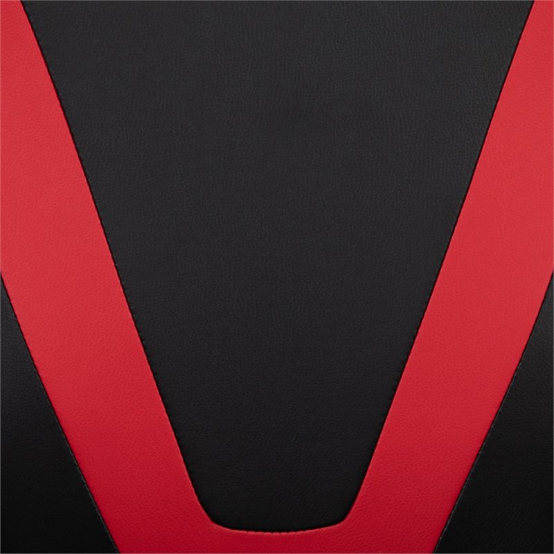 Flash Furniture Gaming Desk and Racing Reclining Chair Set in Black and Red