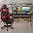 Flash Furniture Gaming Desk and Racing Reclining Chair Set in Black and Red