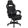 Flash Furniture Gaming Desk and Racing Reclining Chair Set in Black