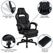 Flash Furniture Gaming Desk and Racing Reclining Chair Set in Black