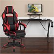 Flash Furniture Gaming Desk and Racing Reclining Chair Set in Black and Red