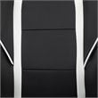 Flash Furniture X40 Leather Racing Reclining Gaming Chair in Black and White