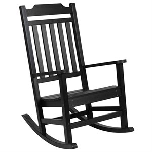 flash furniture winston all-weather poly resin rocking chair