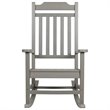 Flash Furniture Winston All-Weather Poly Resin Rocking Chair in Gray
