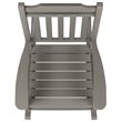 Flash Furniture Winston All-Weather Poly Resin Rocking Chair in Gray