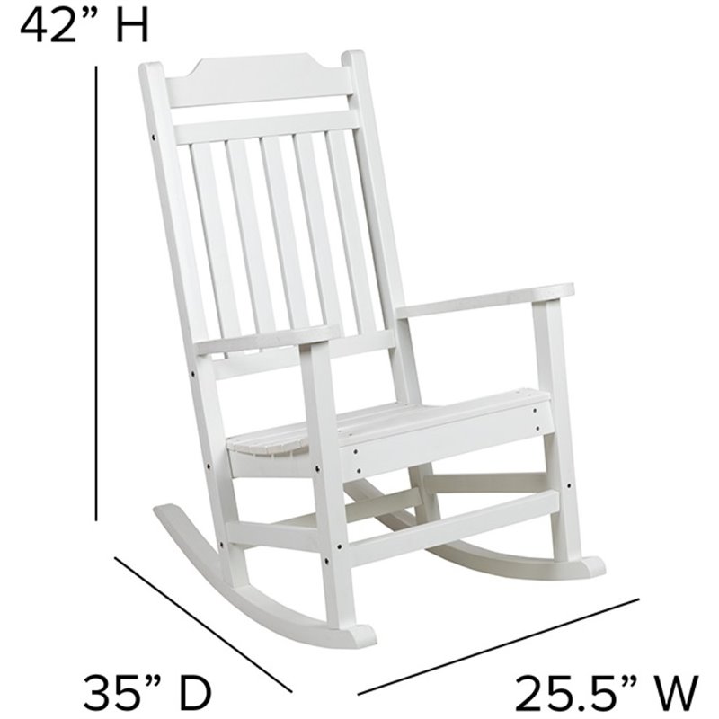 Weather Poly Resin Rocking Chair, Polyresin Outdoor Rocking Chairs