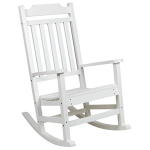 flash furniture winston all-weather poly resin rocking chair