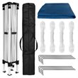 Flash Furniture 10' Square Outdoor Pop Up Canopy Tent with Carry Case in Blue