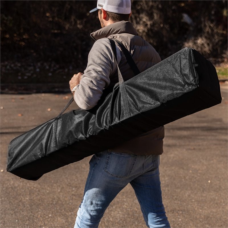 Flash Furniture 10' Square Outdoor Pop Up Canopy Tent with Carry Case in White