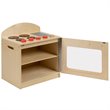 Flash Furniture Classic Wooden Play Kitchen Stove in Natural