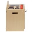 Flash Furniture Classic Wooden Play Kitchen Stove in Natural