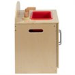 Flash Furniture Classic Wooden Play Kitchen Sink Cabinet in Natural