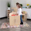 Flash Furniture Classic Wooden Play Kitchen Sink Cabinet in Natural