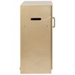 Flash Furniture Classic Wooden Play Kitchen Refrigerator in Natural