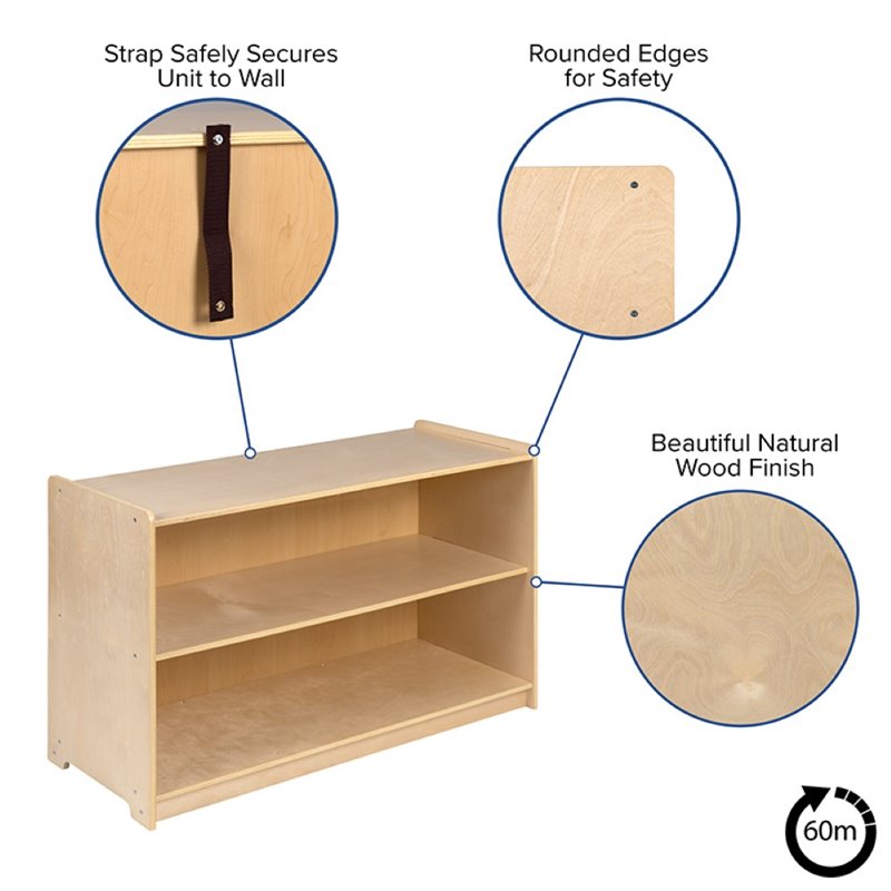 Flash Furniture 2 Shelf 24