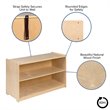 Flash Furniture 2 Shelf 24