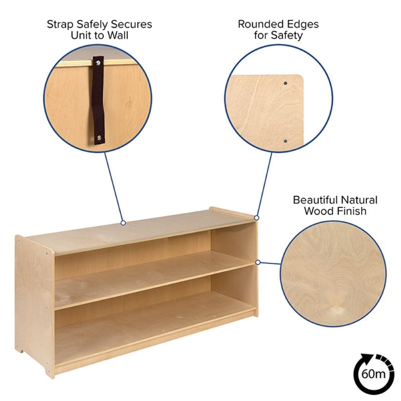 Flash Furniture 2 Shelf 24
