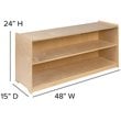 Flash Furniture 2 Shelf 24