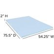 Flash Furniture Capri Comfortable Sleep 2 inch Cooling Gel Mattress Topper -Full
