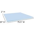 Flash Furniture Capri Comfortable Sleep 2 inch Cooling Gel Mattress Topper -King